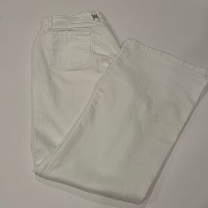 GLO jeans Women's White Flare Jeans